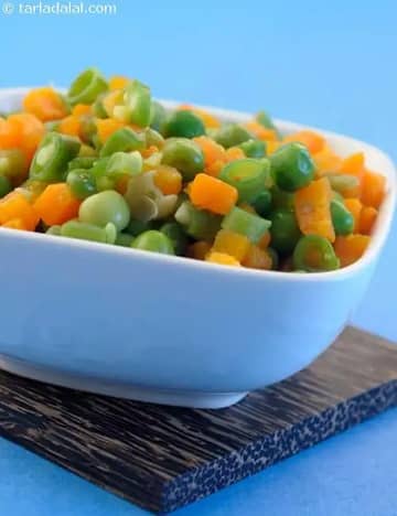 Mixed Vegetables ( How To Cook Vegetables In Microwave) Recipe