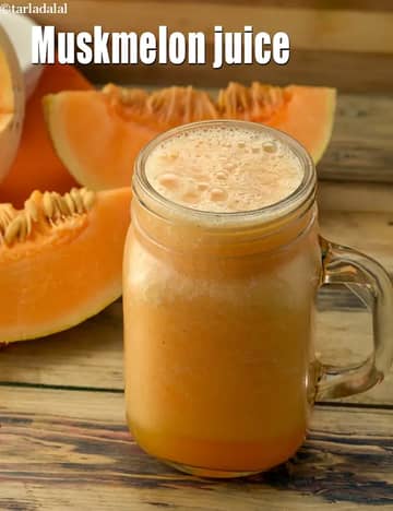 Muskmelon Juice Recipe (Indian Kharbooja Juice)