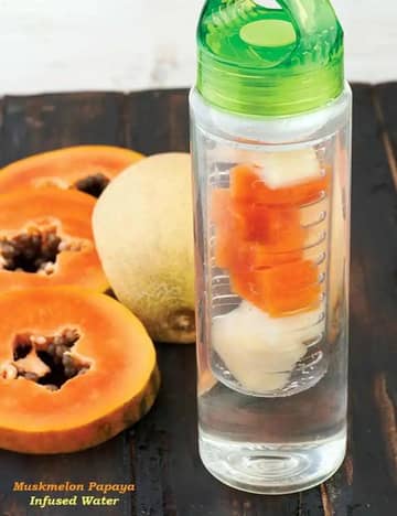Muskmelon Papaya Infused Water Recipe