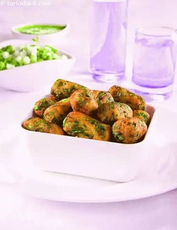 Nadier Palak Tikki ( Kebabs And Tikkis Recipes) Recipe