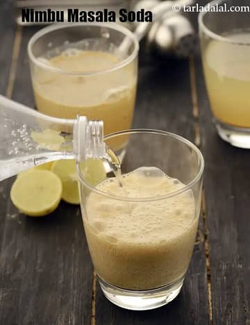 नींबू मसाला सोडा रेसिपी (घर का बना मसाला नींबू सोडा)