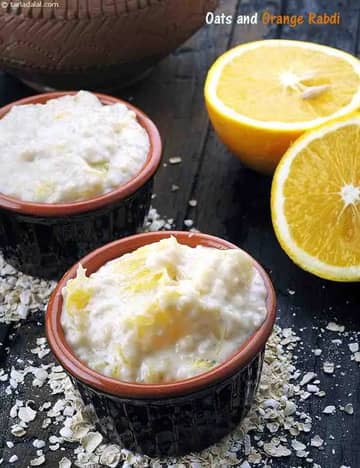 Oats And Orange Rabdi Recipe (Diabetic Friendly)