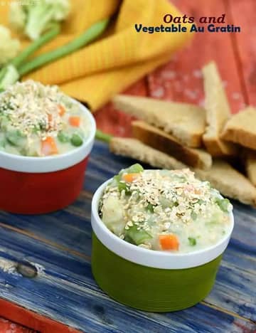 Oats And Vegetable Au Gratin Recipe