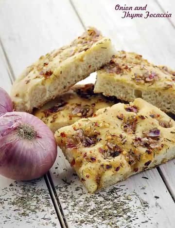 Onion And Thyme Focaccia Recipe (Italian Recipes)
