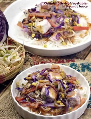 Oriental Stir-Fry Vegetables In Peanut Sauce Recipe