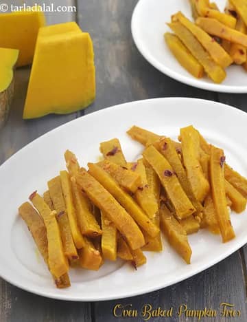 Oven Baked Pumpkin Fries Recipe (How To Make Pumpkin Fries)