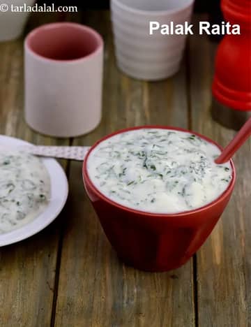 Palak Raita Recipe (How To Make Palak Raita)