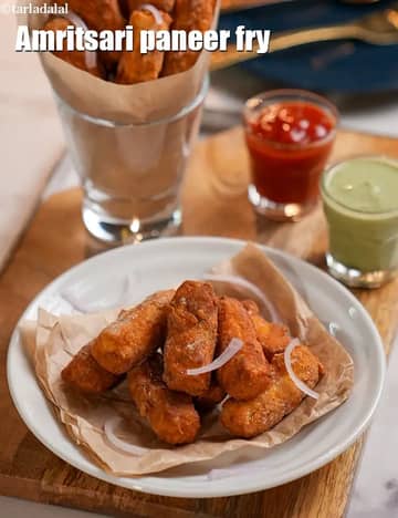 Amritsari Paneer Fry Recipe (Amritsari Paneer Pakoda)