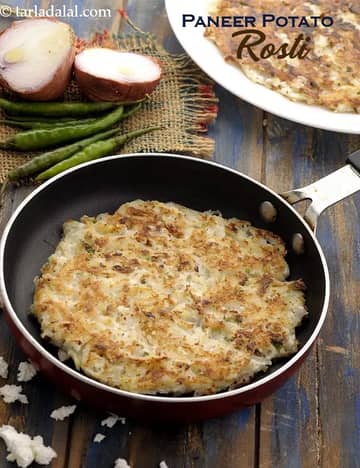 Paneer Potato Rosti Recipe (Indian Rosti)