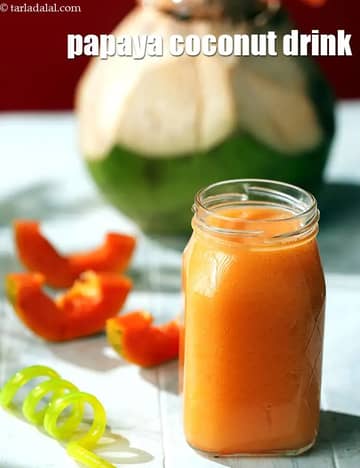 Papaya Coconut Drink Recipe
