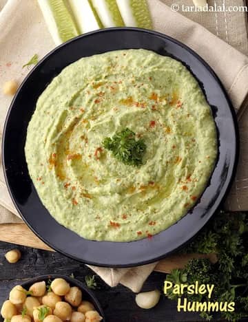 Parsley Hummus Recipe (Low Cholesterol Foods)