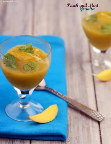 Peach And Mint Granita Recipe