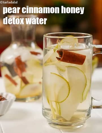 Pear Cinnamon Honey Detox Water Recipe