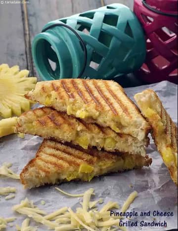 Pineapple And Cheese Grilled Sandwich Recipe