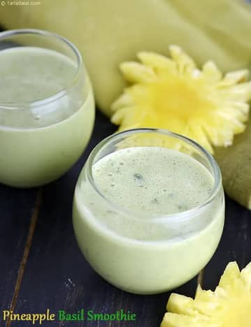 Pineapple Basil Smoothie Recipe