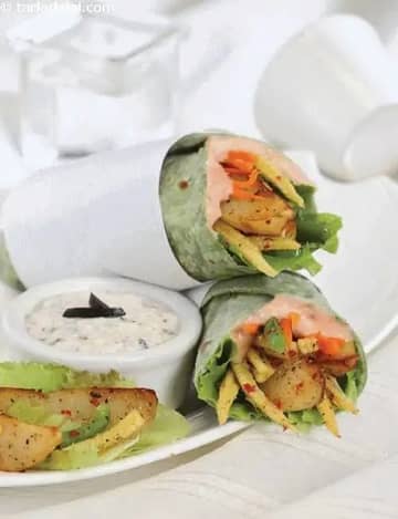 आलू क्रीम चीज़ रोल (रैप्स और रोल्स) रेसिपी