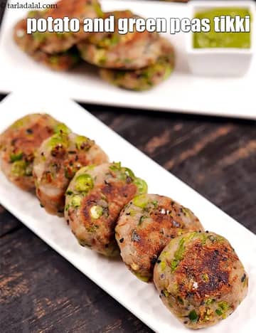 Potato And Green Pea Tikkis Recipe