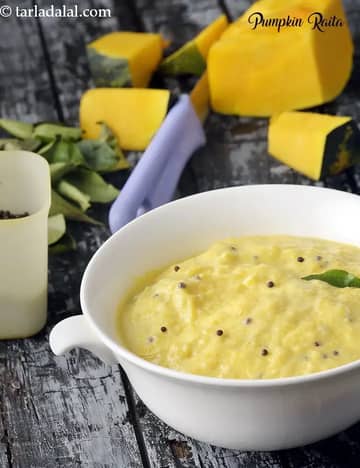 Pumpkin Raita Recipe (Yellow Pumpkin Raita)