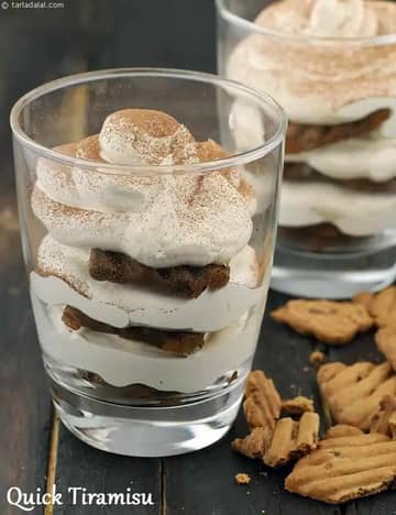 क्विक तिरामिसू रेसिपी (बिना शराब के आसान तिरामिसू)