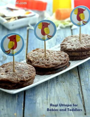 Ragi Uttapa For Babies And Toddlers Recipe