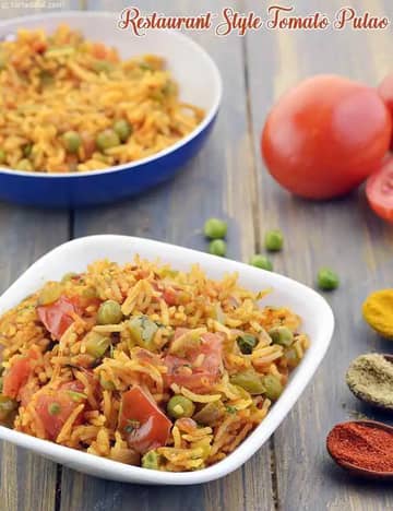 Tomato Pulao Recipe (Tomato Bath)