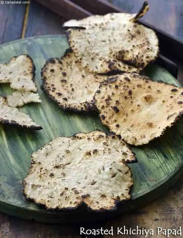 Roasted Khichiya Papad Recipe