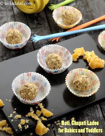 Roti Ladoo Recipe (Roti Laddu)