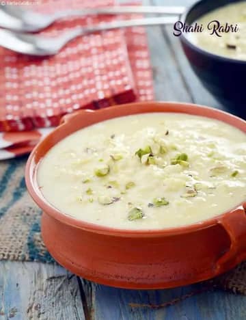 Shahi Rabri Recipe (How To Make Shahi Rabri)