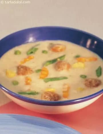 Soya Vegetable Korma Recipe (Low Cholesterol Foods)