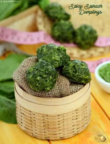 Spicy Spinach Dumplings Recipe