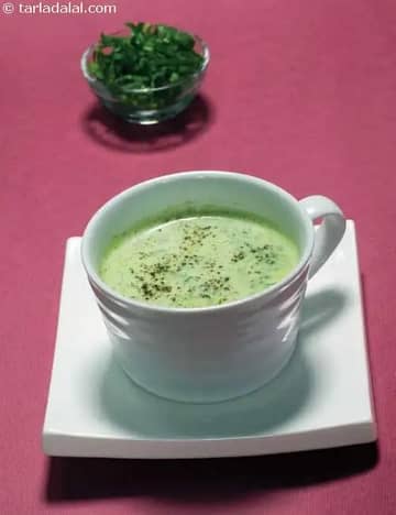 Spinach And Baby Corn Soup ( Cooking Under 10 Minutes) Recipe