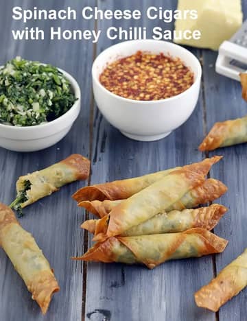 Spinach Cheese Cigars Recipe