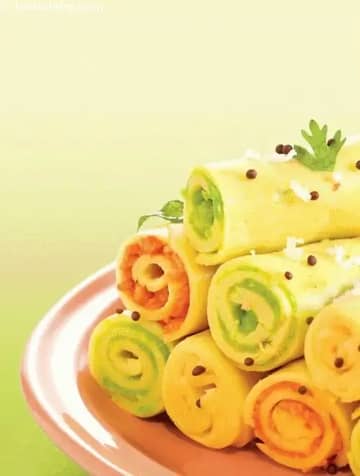 Stuffed Khandvi ( Non- Fried Snacks ) Recipe