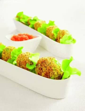 सुहाना हरा कबाब (कबाब और टिक्की रेसिपी) रेसिपी