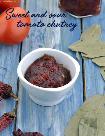 Sweet And Sour Tomato Chutney Recipe (Achaar Recipes)