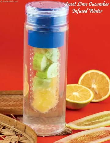 Sweet Lime Cucumber Infused Water Recipe