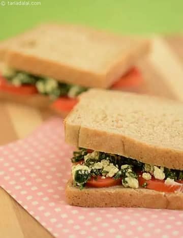 Tomato Recipe (Basil And Feta Cheese Sandwich)