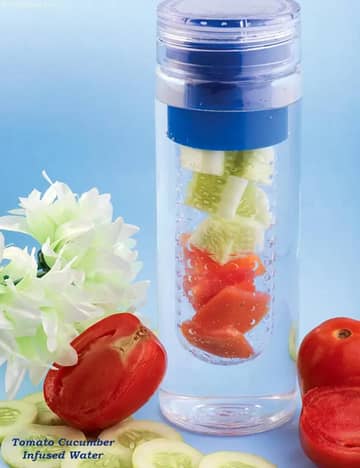 Tomato Cucumber Infused Water Recipe