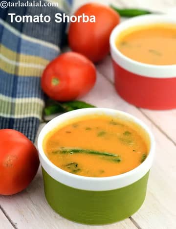Tomato Shorba Recipe (Tomato And Coconut Milk Soup)