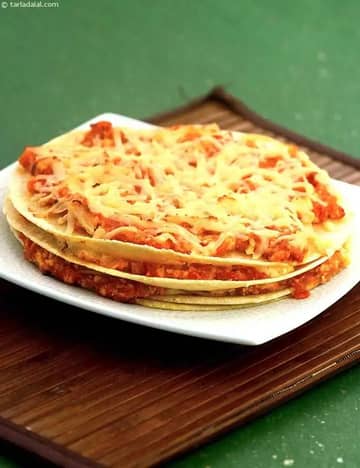 Paneer And Tomato Tortilla Bake Recipe