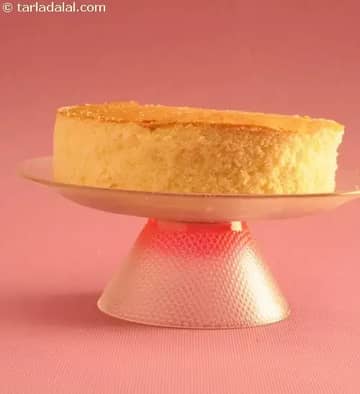 Eggless Vanilla Sponge Cake Made With Condensed Milk Recipe