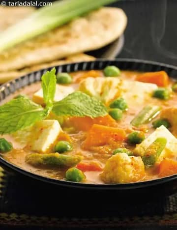 Vegetable Korma Recipe (Microwave)