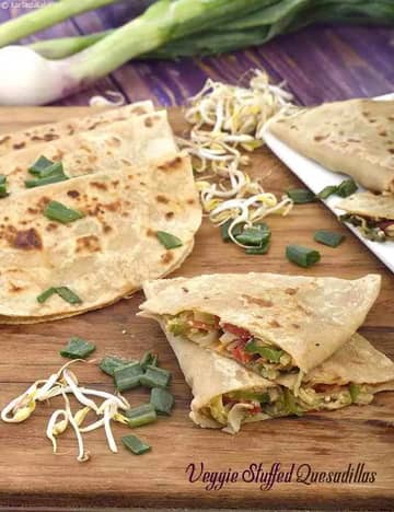 Veggie Stuffed Quesadillas Recipe