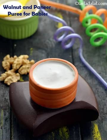 Walnut Paneer Puree For Babies I Paneer Puree For Babies And Kids Recipe
