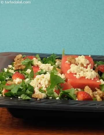 Watermelon Recipe (Strawberry And Feta Salad)