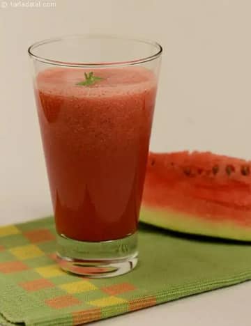 Watermelon And Mint Drink Recipe (Low Cholesterol Foods)
