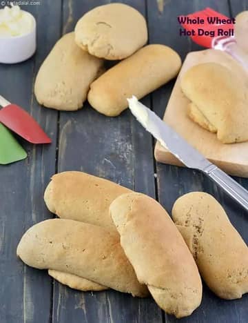 Whole Wheat Hot Dog Roll Recipe