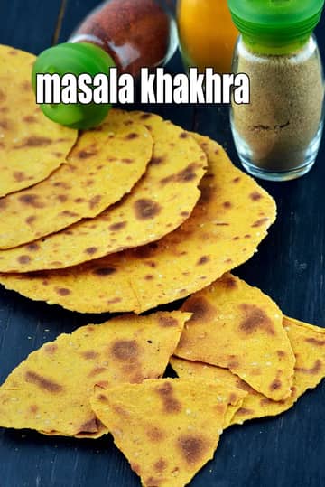 Masala Khakhra Recipe (Whole Wheat Masala Khakhra)