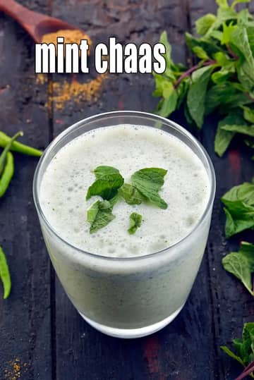 Mint Chaas Recipe (Spicy Punjabi Mint Chaas)