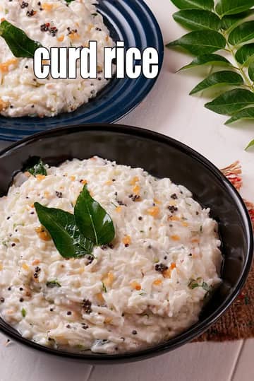 Curd Rice Recipe (South Indian Curd Rice)